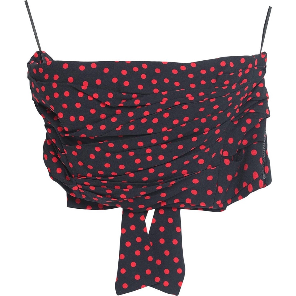 Philosophy di Lorenzo Serafini Red Polka Dot Beandau Top